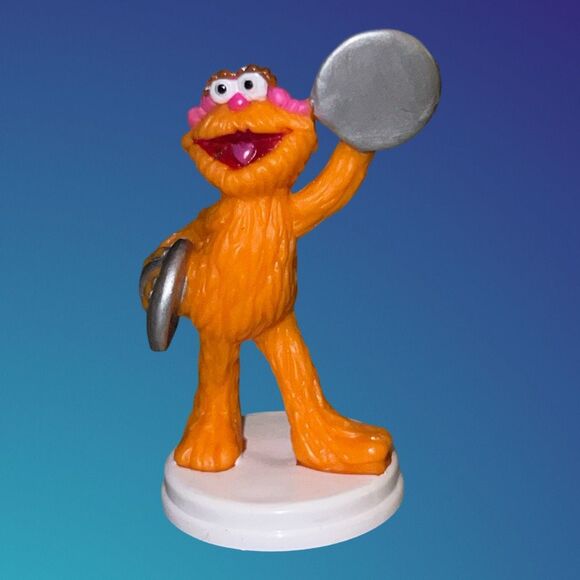 VTG Sesame Street Wilton Cake Toppers Figures Big Bird Zoe Elmo Cookie Band B18 - Picture 3 of 7